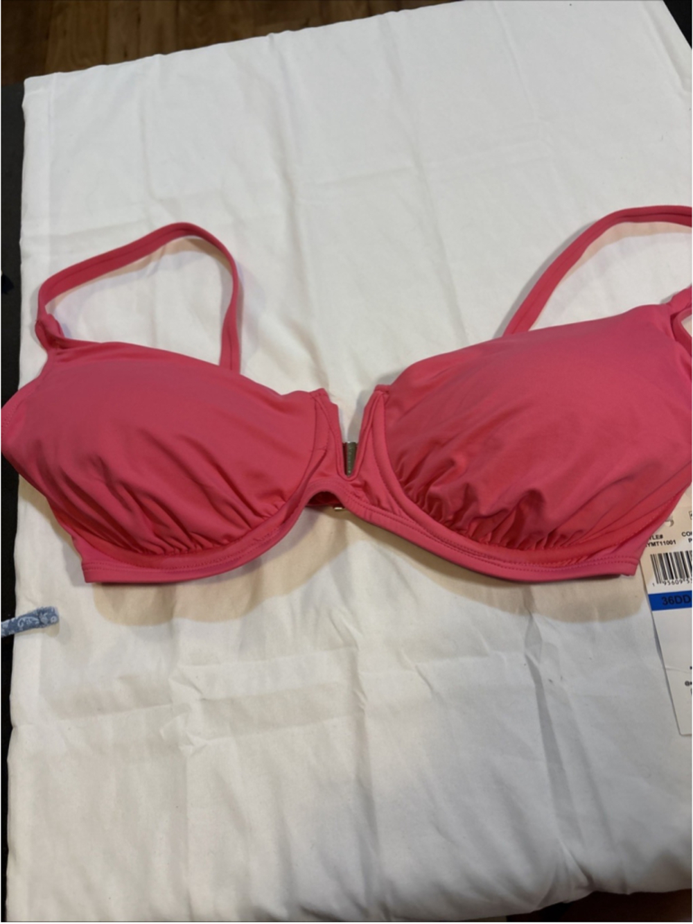 Anne Cole Live In Color Underwired Bikini Swim Top Pink Size 36DD/38D